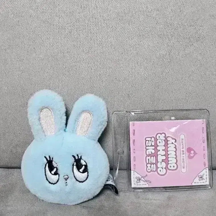 [BUNJANG] Esther Bunny Blue Bunny Face 6cm Keyring Doll / 정품 에스더버니 블루버니 얼굴 6cm 키링 인형