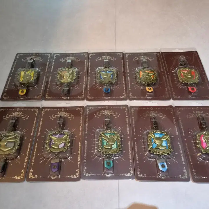 [BUNJANG] Pokemon Eeveelutions + Pikachu 10종 Eternal Antique Metal Keychain Full Set / 포켓몬 이브이즈 + 피카츄 10종 전종 풀셋 이터널 앤틱 메탈 키링