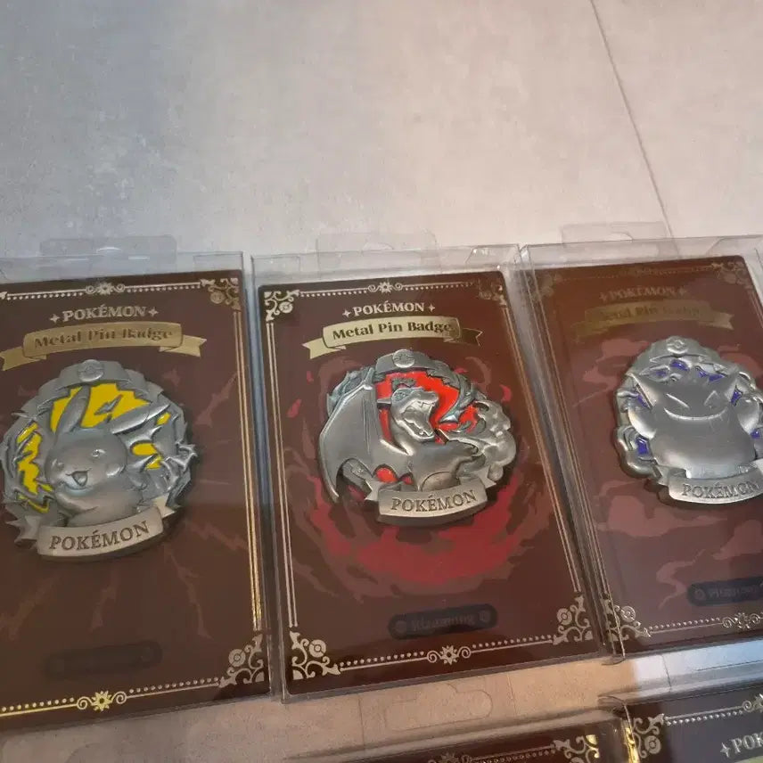 [BUNJANG] Pokemon Eternal Antique Metal Pin Badge 6-Piece Full Set / 포켓몬 이터널 앤틱 메탈 핀뱃지 6종 풀세트
