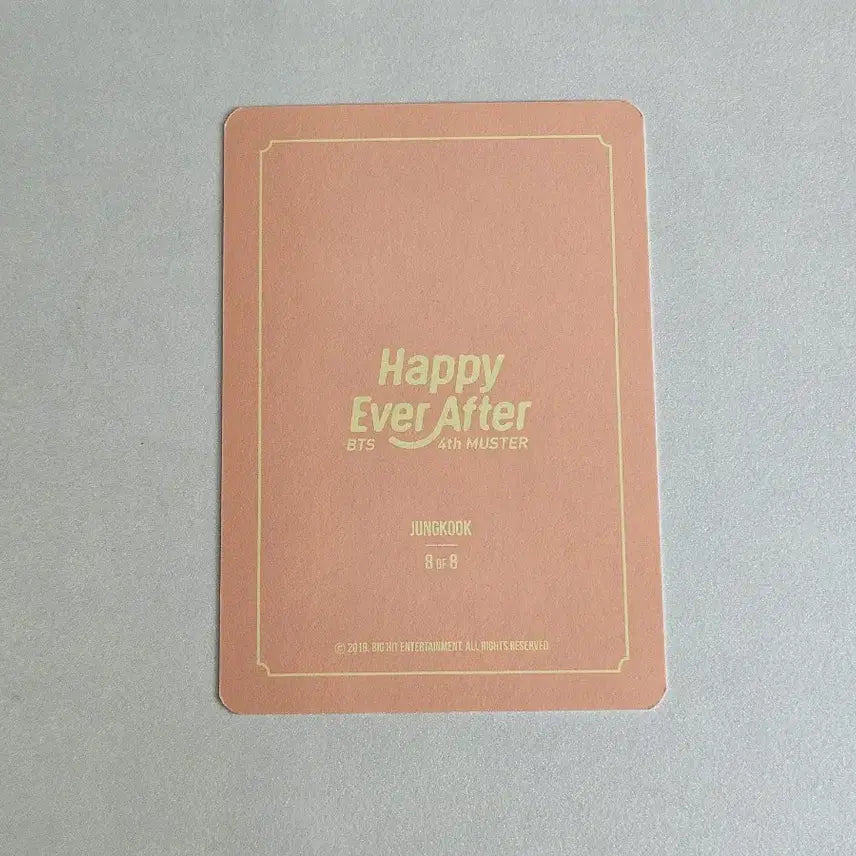 [BUNJANG] BTS Jungkook Muster 4th Mini Photocard (No. 8) / 머4터 미니포카 정국 8번 방탄 bts poca 미포 머사터 머스터4기