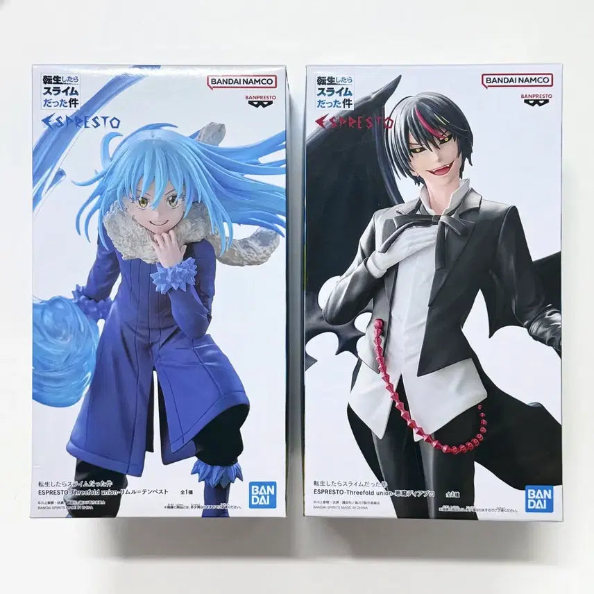 [BUNJANG] ESPRESTO Rimuru &amp; Diablo Figures Set (That Time I Got Reincarnated as a Slime) / 미개봉 세트) 전생슬 리무르 디아블로 ESPRESTO 피규어 에스프레스토 슬라임 반다이 반프레스토 공식 굿즈