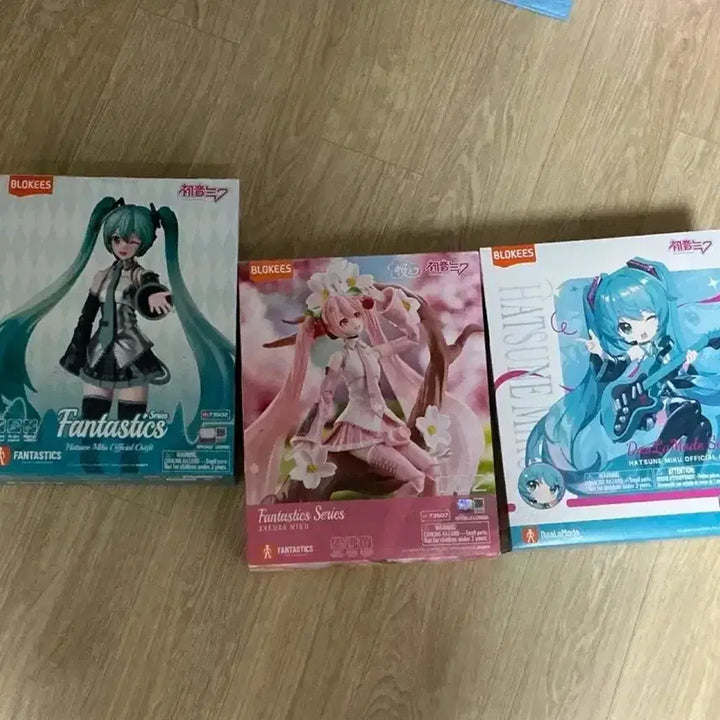 [BUNJANG] Bloquis Hatsune Miku Figure Set (3 Types) / 블로키스 하츠네 미쿠 피규어 3종