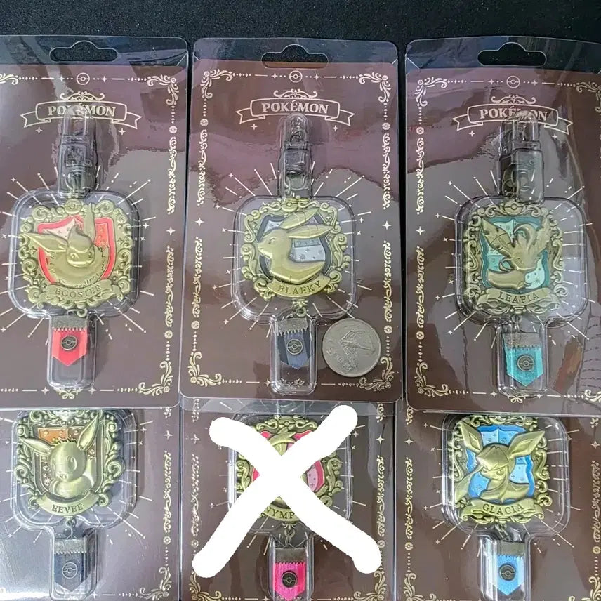[BUNJANG] Pokemon Metal Keyring Set / 포켓몬 뱃지 메탈키링