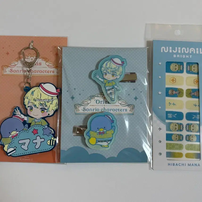 [BUNJANG] Hibachi Mana Sanrio Nail Stickers Bundle Set / 히바치마나 산리오&amp;네일 스티커 일괄