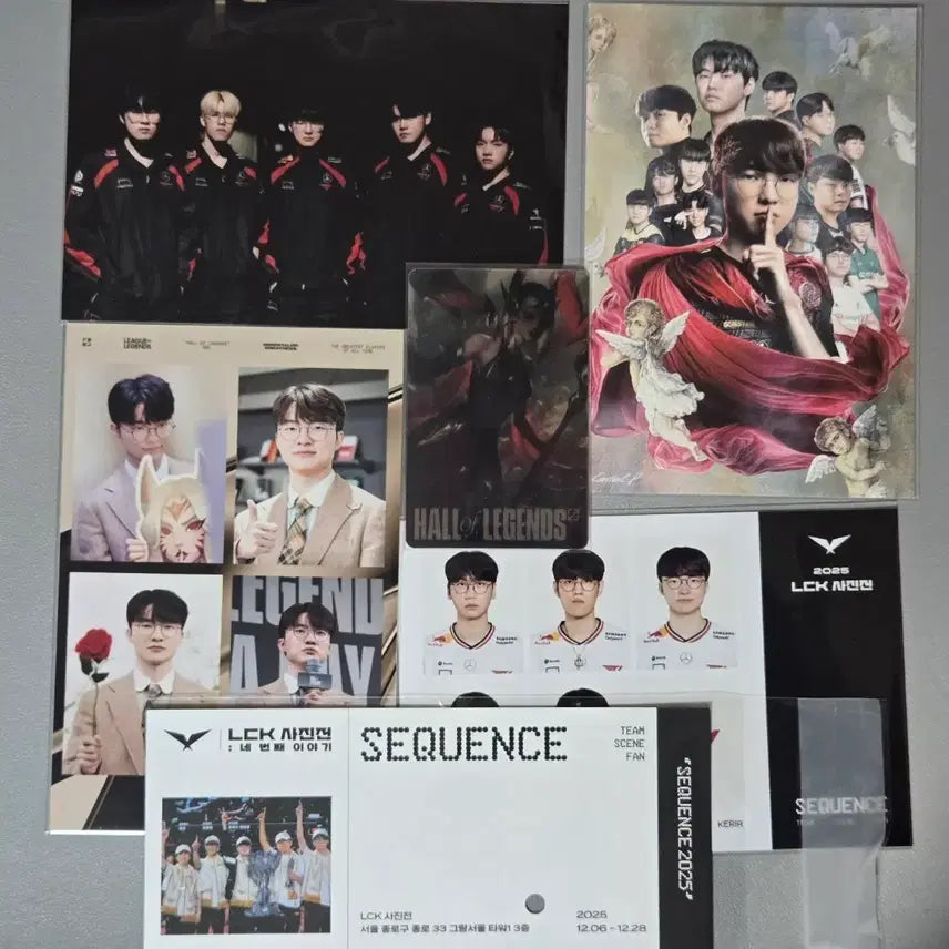 [BUNJANG] T1 Faker LCK Hall of Fame Poster Bundle Set / 티원 t1 페이커 lck 사진전 명예의 전당 등 일괄