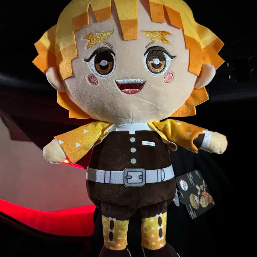 [BUNJANG] Demon Slayer Zenitsu Plush Doll / 귀멸의 칼날 피규어 젠이츠 인형