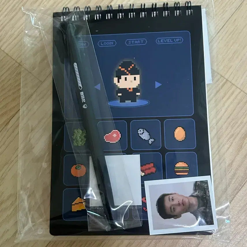 [BUNJANG] Park Ji Hoon Choi Sa Byung Kang Sung Jae Set Photocard Ballpoint Pen / 취사병 강성재 세트 노트 박지훈 증사 볼펜