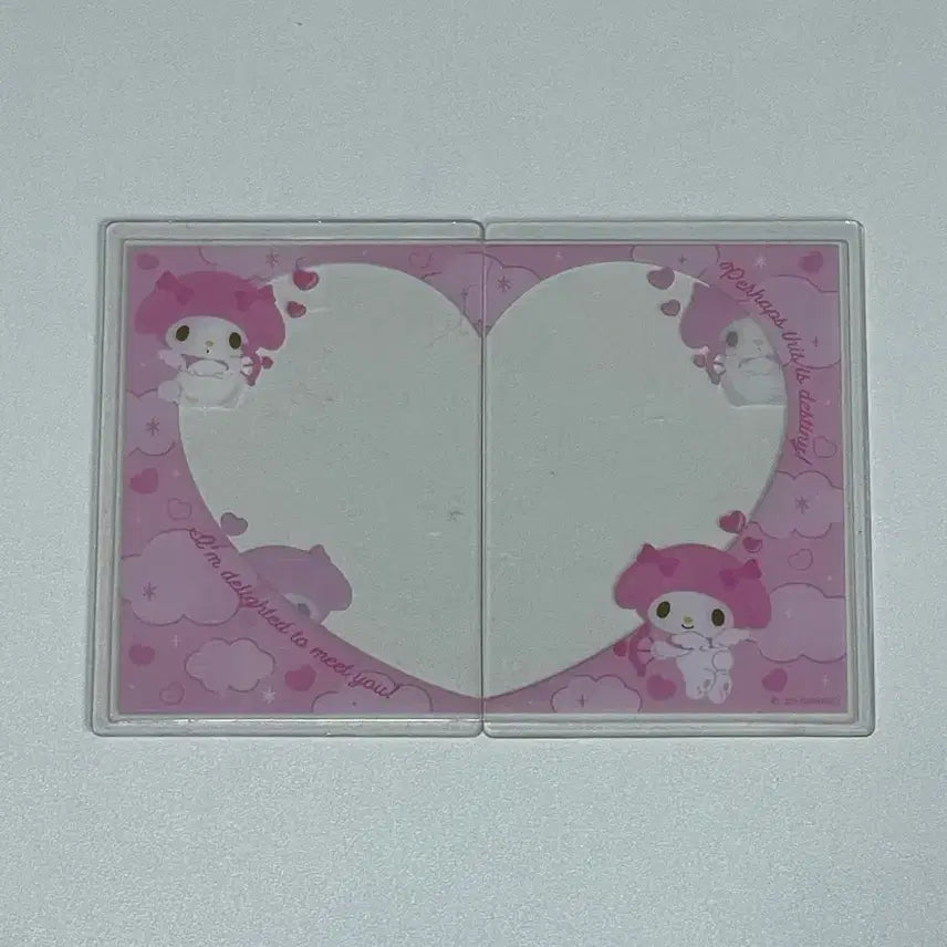 [BUNJANG] Sanrio My Melody Half Heart Toploader Photocard Holder / 일본 산리오 마이멜로디 반쪽 하트 탑로더 포카홀더