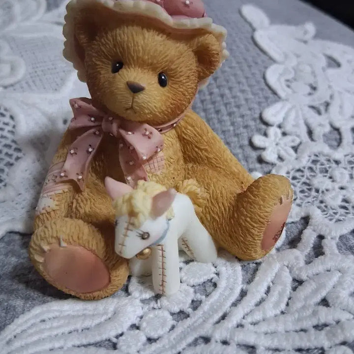 [BUNJANG] Cherished Teddies Bear and Horse Figurine Set / 체리쉬드테디즈