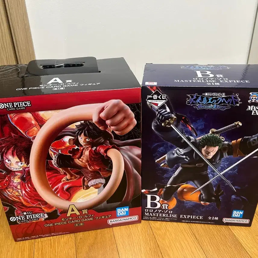 [BUNJANG] Bandai One Piece Ichiban Kuji A Prize Luffy &amp; B Prize Zoro Figures Bundle / 반다이 원피스 A상 B상 (일괄판매)