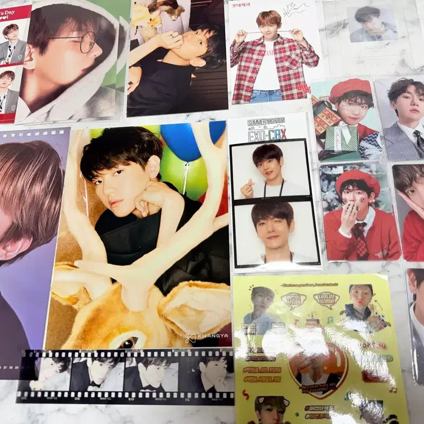 [BUNJANG] EXO Baekhyun Photocard and Postcard Set / 백현이세트