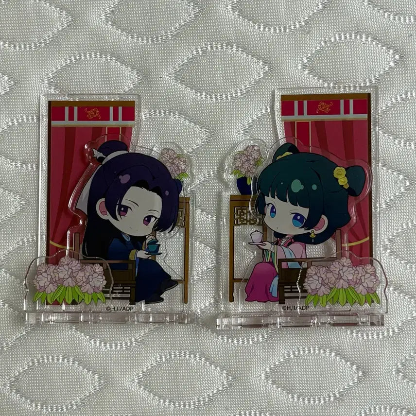 [BUNJANG] The Apothecary Diaries Chibi Acrylic Diorama Stand Set (Jinshi, Maomao) / 약사의 혼잣말 치비 아크릴 디오라마 스탠드 세트 진시 마오마오