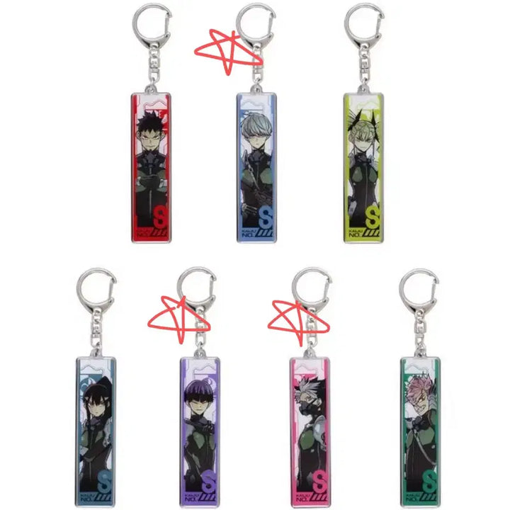 [BUNJANG] Kaiju No. 8 Narumi Hoshina Reno Metal Keychain Collection (Bundle Set) / 나루미 호시나 레노 일괄 괴수8호 원화전 메탈 키홀더 컬렉션