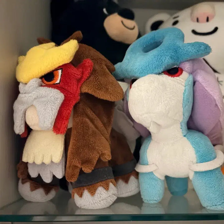 [BUNJANG] Pokemon Dolls 2009 Entei, Suicune Plush Bundle Set / 포켓몬 돌즈 2009 엔테이, 스이쿤 봉제인형 일괄