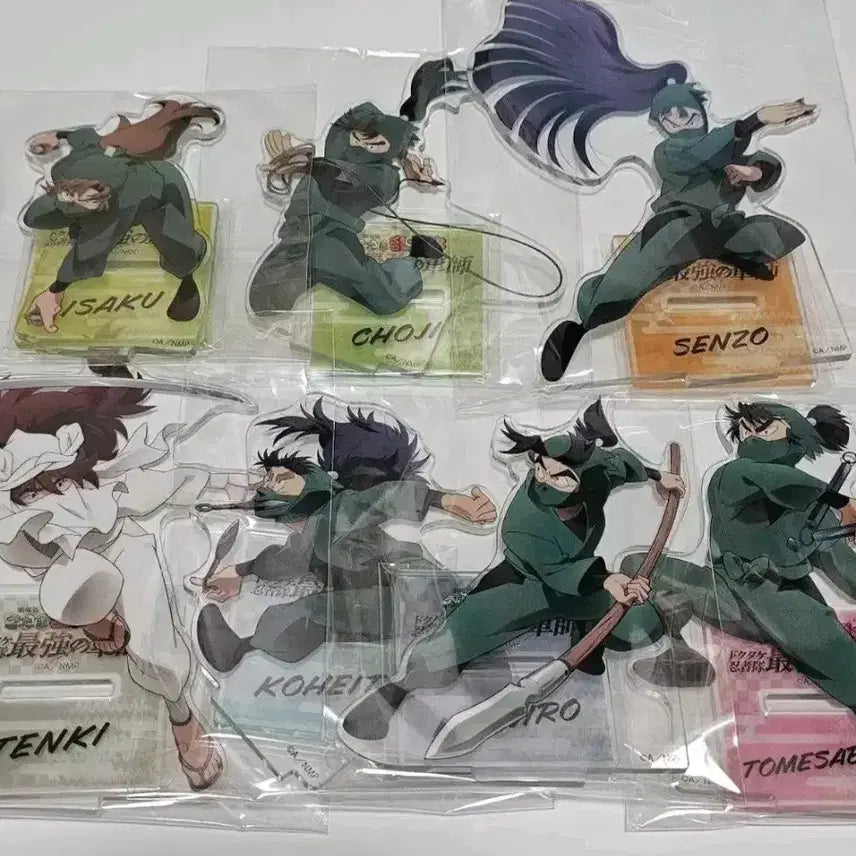 [BUNJANG] Nintama Rantaro 6th Grade &amp; Tenki Acrylic Stand Set (7 Types, Sealed) / 닌타마 도최군 6닌+텐키 아크릴 스탠드 7종 미개봉 판매