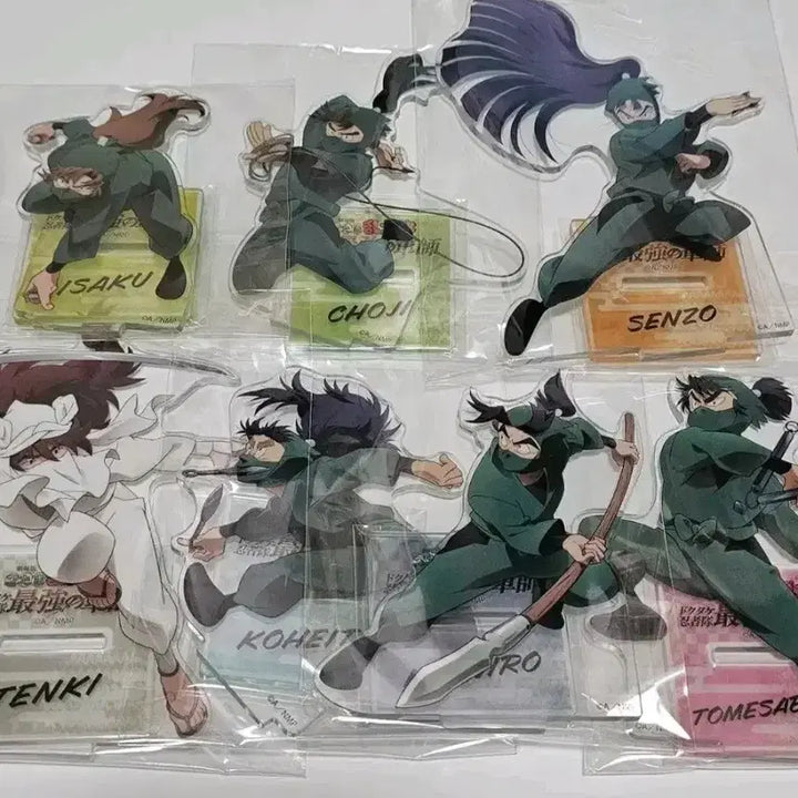 [BUNJANG] Nintama Rantaro 6th Grade &amp; Tenki Acrylic Stand Set (7 Types, Sealed) / 닌타마 도최군 6닌+텐키 아크릴 스탠드 7종 미개봉 판매