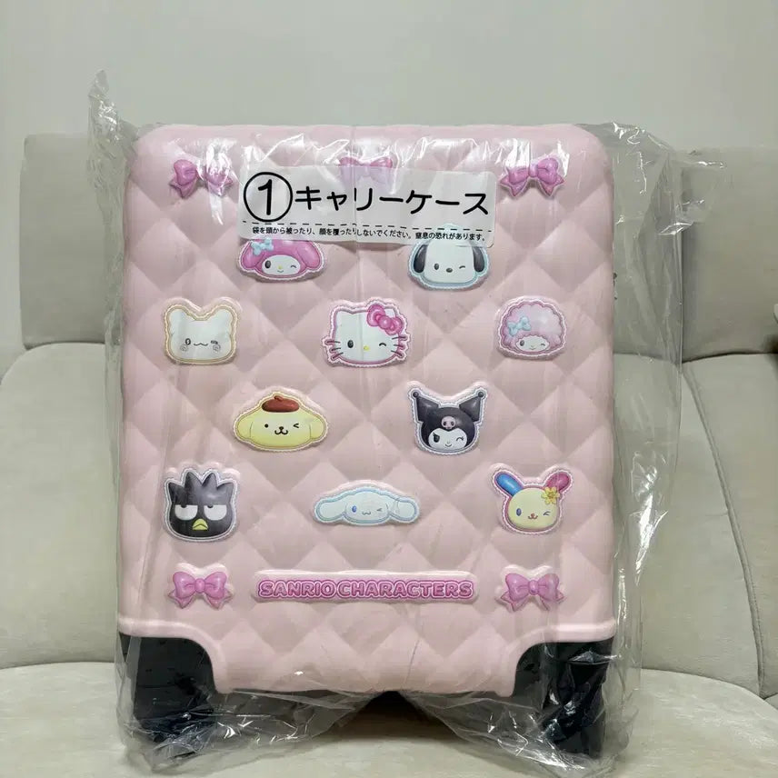 [BUNJANG] Sanrio Characters Lucky Draw Prize 1st Place Pink Carrier (Sealed) / 미개봉택포) 아타리쿠지 1등상 산리오 캐릭터즈 캐리어 핑크