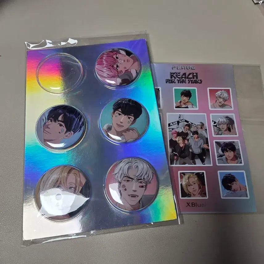 [BUNJANG] PLAVE xblush Can Badge &amp; Postcard Set / 플레이브 xblush 캔뱃지 엽서세트