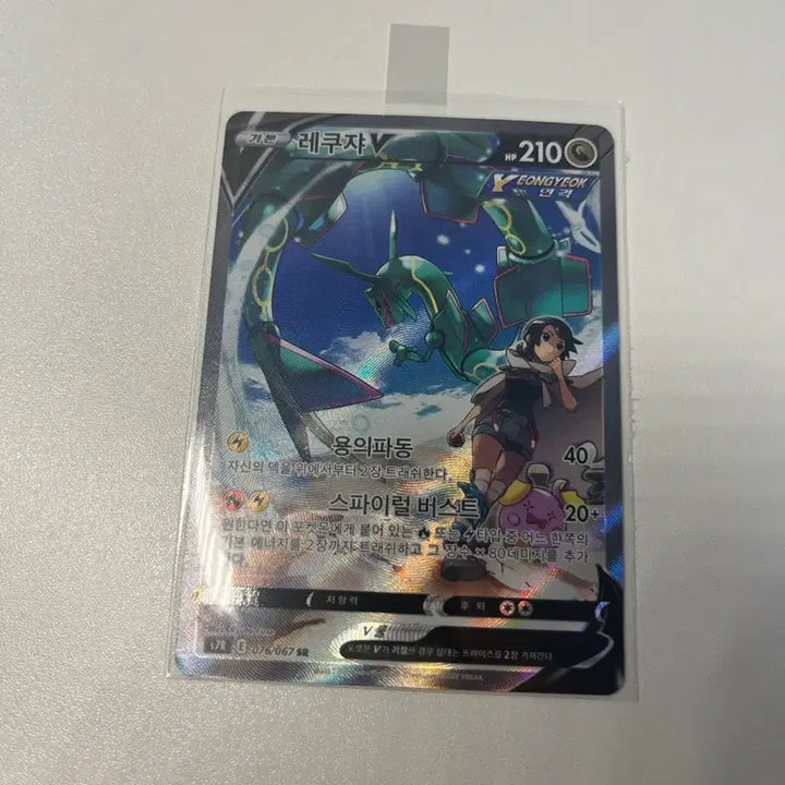 [BUNJANG] Rayquaza V Card Pokemon Card / 포켓못카드 레쿠자