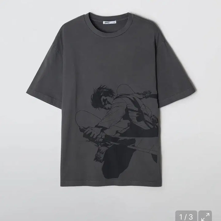 [BUNJANG] Attack on Titan SPAO Levi T-Shirt (Size S, Sealed) / 진격의거인 스파오 리바이 반팔 s사이즈