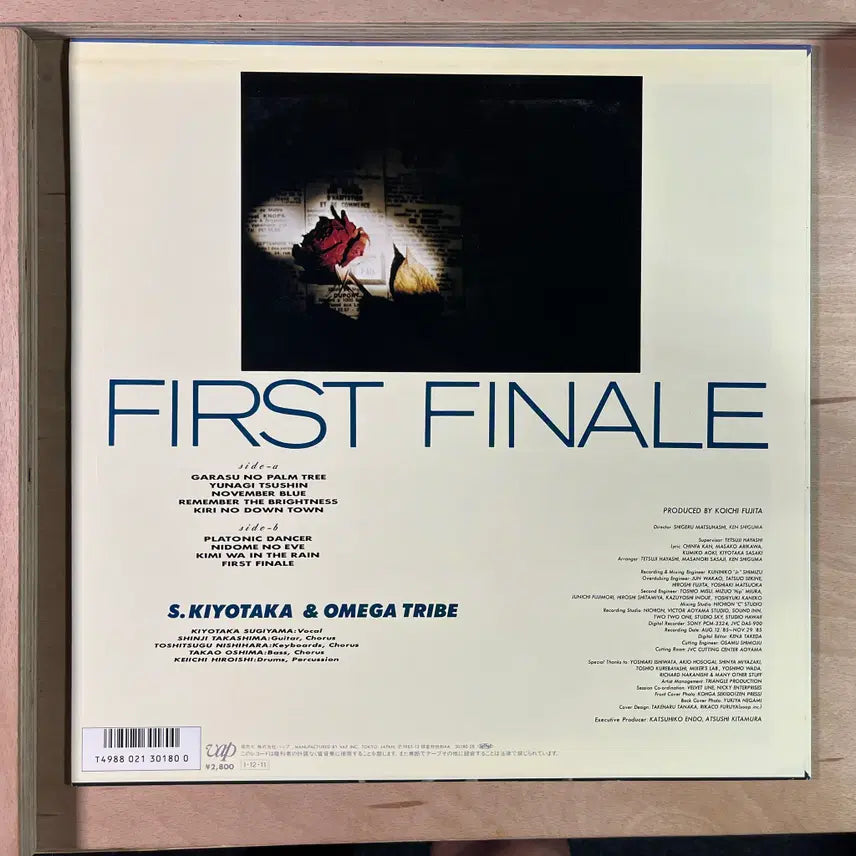 [BUNJANG] S. Kiyotaka &amp; Omega Tribe First Finale 1985 Japan LP / S. Kiyotaka &amp; Omega Tribe First Finale 일본 1985년 LP
