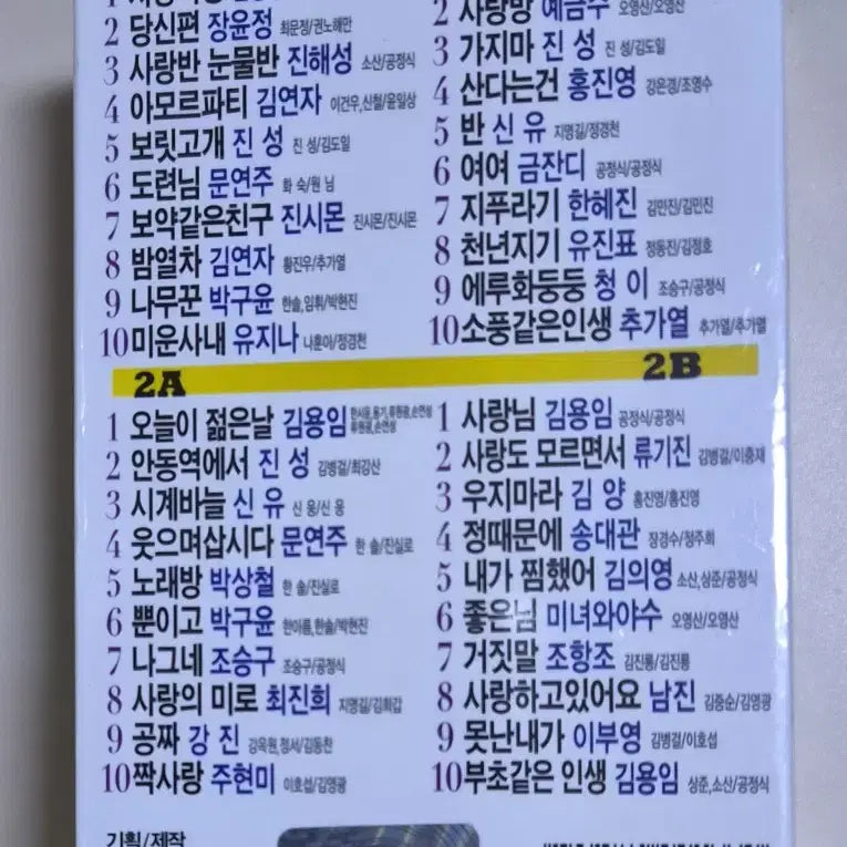 [BUNJANG] Trot Original 2 Tape (Sealed Cassette Tape) Featuring Jang Yoon-jeong, Jin Seong, Kim Yeon-ja, Geum Jan-di, Park Sang-chul / 트로트 오리지날 2tape (미개봉 카세트테이프) 장윤정 진성 김연자 금잔디 박상철