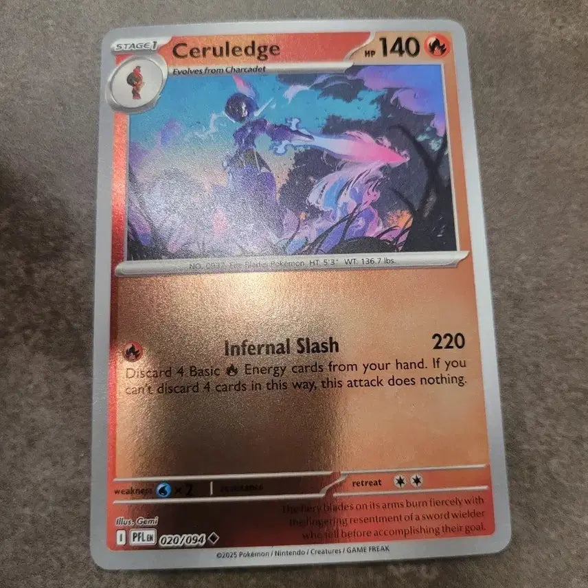 [BUNJANG] Pokemon Trading Card Game Scarlet &amp; Violet Obsidian Flames 140 LP / 포켓몬 카드 북미 세라블레이즈 140LP