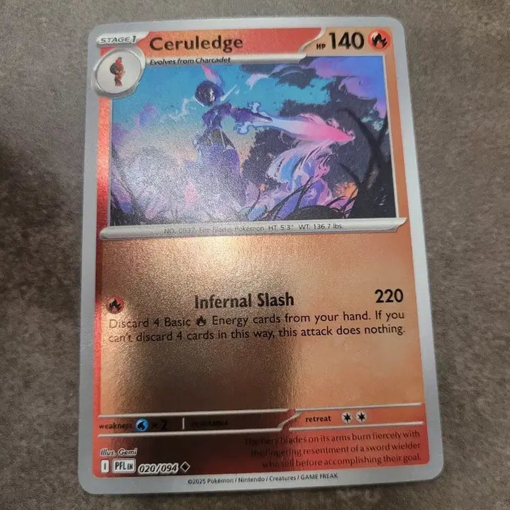 [BUNJANG] Pokemon Trading Card Game Scarlet &amp; Violet Obsidian Flames 140 LP / 포켓몬 카드 북미 세라블레이즈 140LP