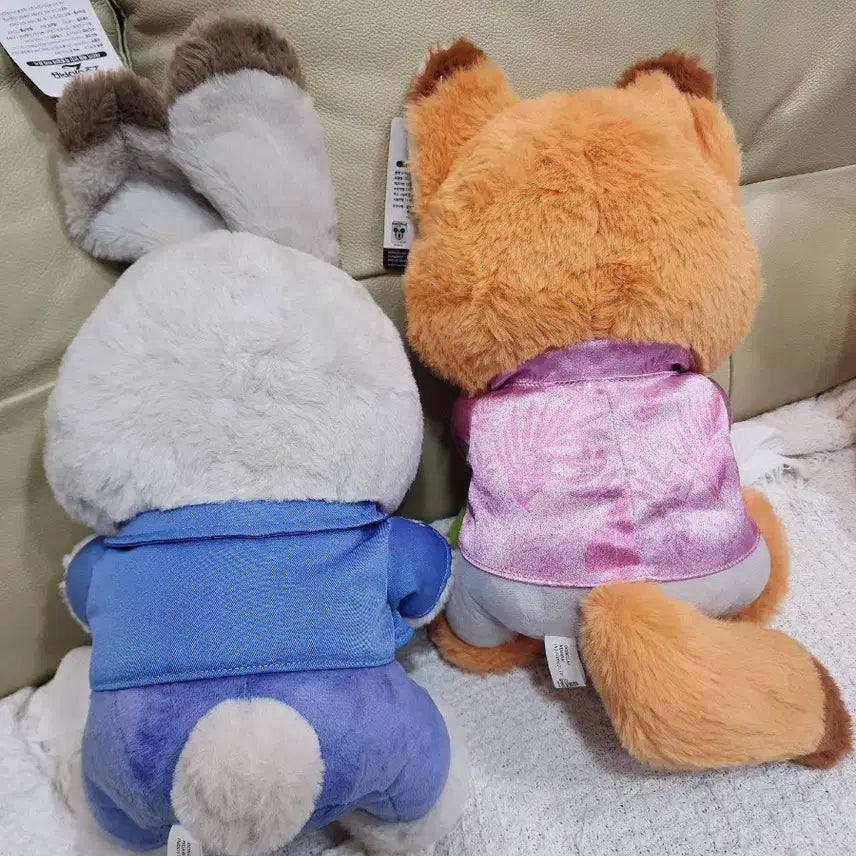 [BUNJANG] Zootopia Judy &amp; Nick Medium Plush Set with Photo Frame / 주토피아 포토프레임 중형 인형 주디&amp;닉 일괄 팝니다 :)