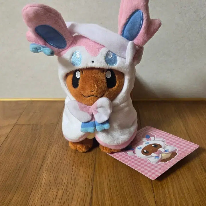 [BUNJANG] Pokemon Sylveon Poncho Eevee Doll / 포켓몬 님피아 판쵸 이브이 인형