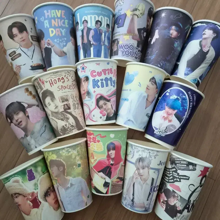 [BUNJANG] Ateez Birthday Cafe Cup Bundle Set / ateez 에이티즈 생카 컵