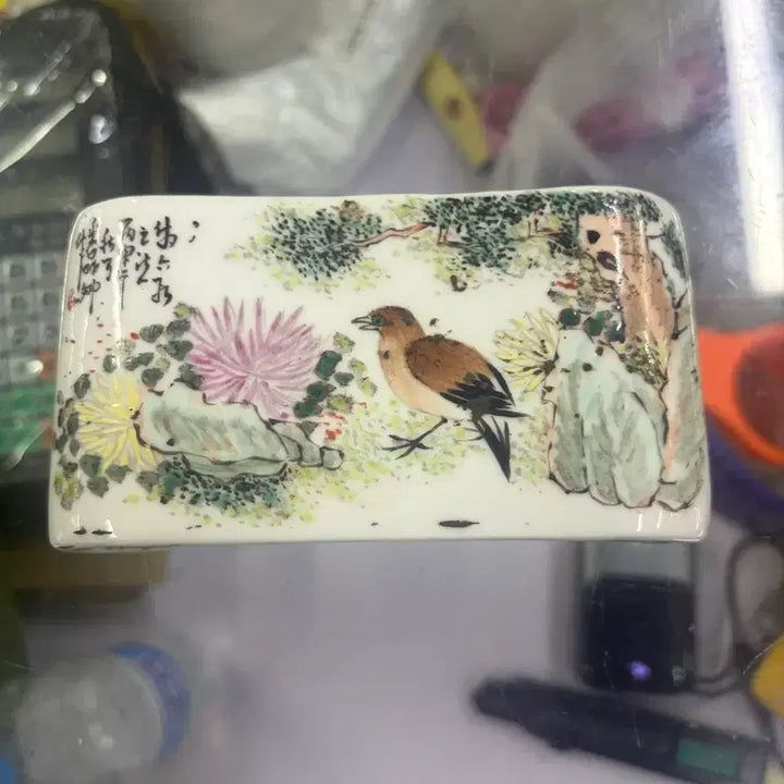 [BUNJANG] Chinese Porcelain Vase with Bird and Flower Design / 중국 도자기 분체(운송시간13일)