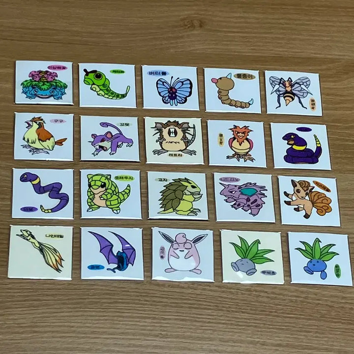 [BUNJANG] 1999 Pokemon Sticker (Unused Seal) / 99년(구버전) 포켓몬(안뗀씰)