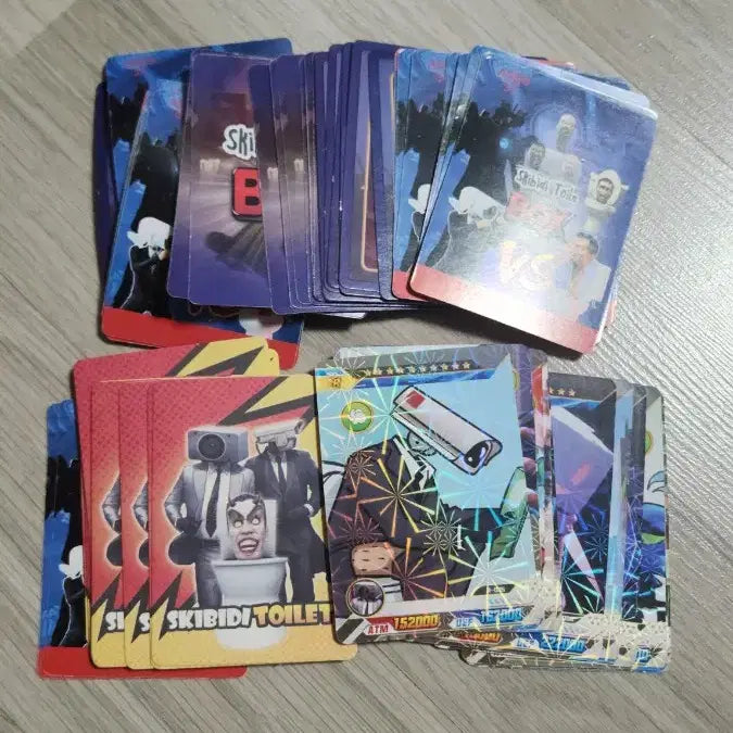 [BUNJANG] Skibidi Toilet Figure Keychain Set with Cards / 스키비디 토일렛 피규어 키링