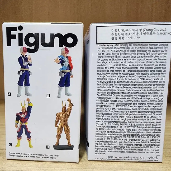 [BUNJANG] My Hero Academia All Might &amp; Todoroki Figure Set (2-Piece) / (정품 새상품)나히아 피규노 올마이트 토도로키 피규어 2개세트