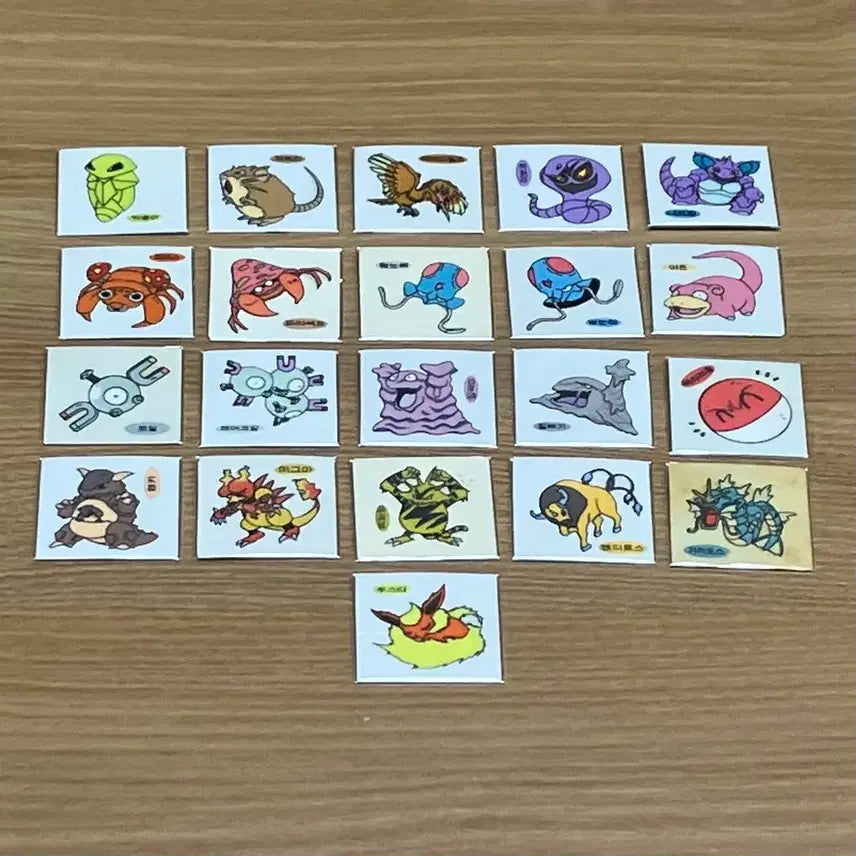 [BUNJANG] 1999 Pokemon Unsealed Sticker / 99년(구버전) 포켓몬(안뗀씰)