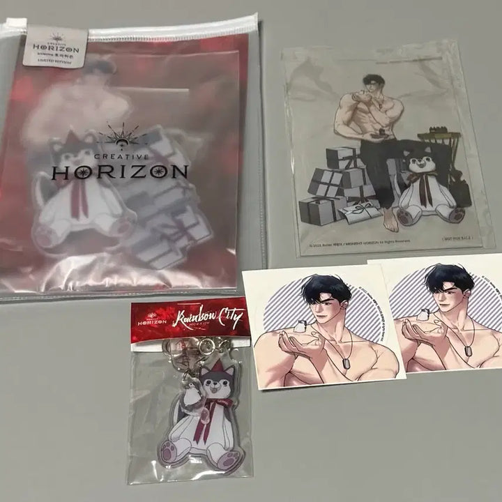 [BUNJANG] Rainbow City Kwak Suhwan Birthday Acrylic Stand &amp; Keychain Set / 레인보우시티 곽수환 생일 아크릴스탠드, 키링(호라이즌)