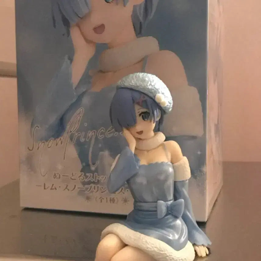[BUNJANG] Re:Zero Rem Snow Princess Pearl Ver. Noodles Stopper Figure / 리제로 렘 스노우 프린세스 펄 ver 누들스토퍼 피규어 미소녀
