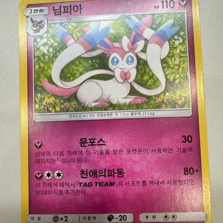 [BUNJANG] Pokemon Sylveon 2019 Card / 포켓몬카드 님피아 2019