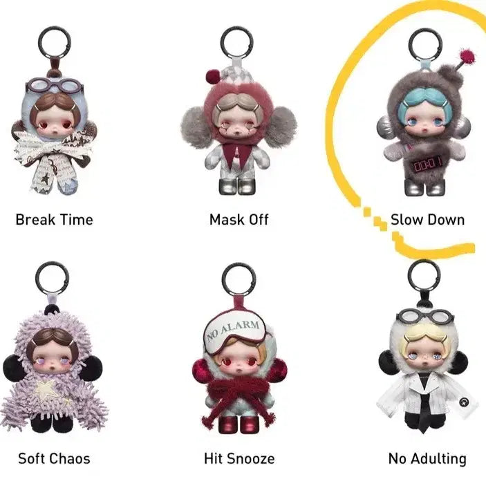[BUNJANG] Skullpanda Off Mode Slow Down Keyring / 스컬판다 오프 모드/off mode Slow Down 정품/미개봉