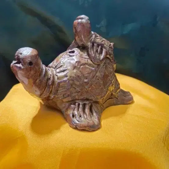 [BUNJANG] Koto Mother and Child Turtle Inkstone Water Dropper / 고토기 모자자거북 연적