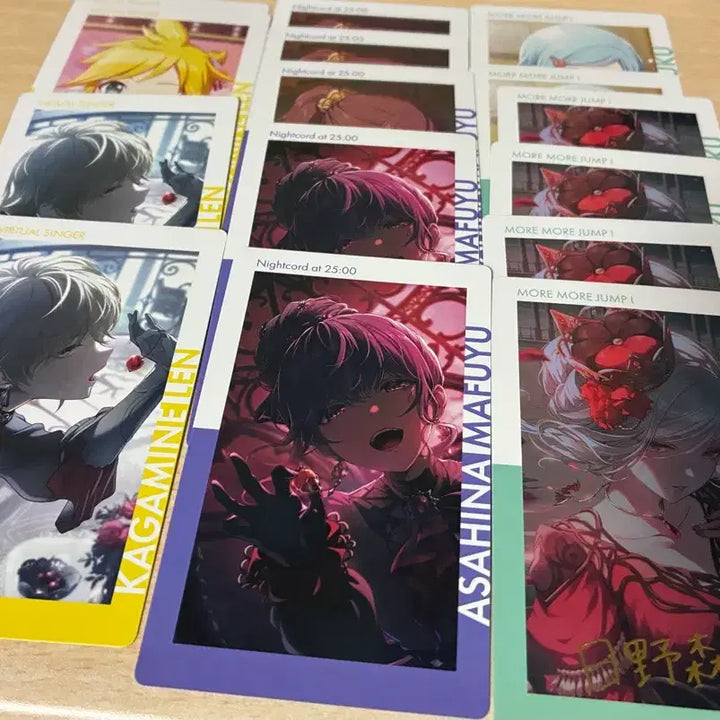 [BUNJANG] Shizuku Kagamine Rin Mahuyu Hinomori  Limited Edition Effect Card Set / 발렌 시즈쿠 레어 이픽 세트