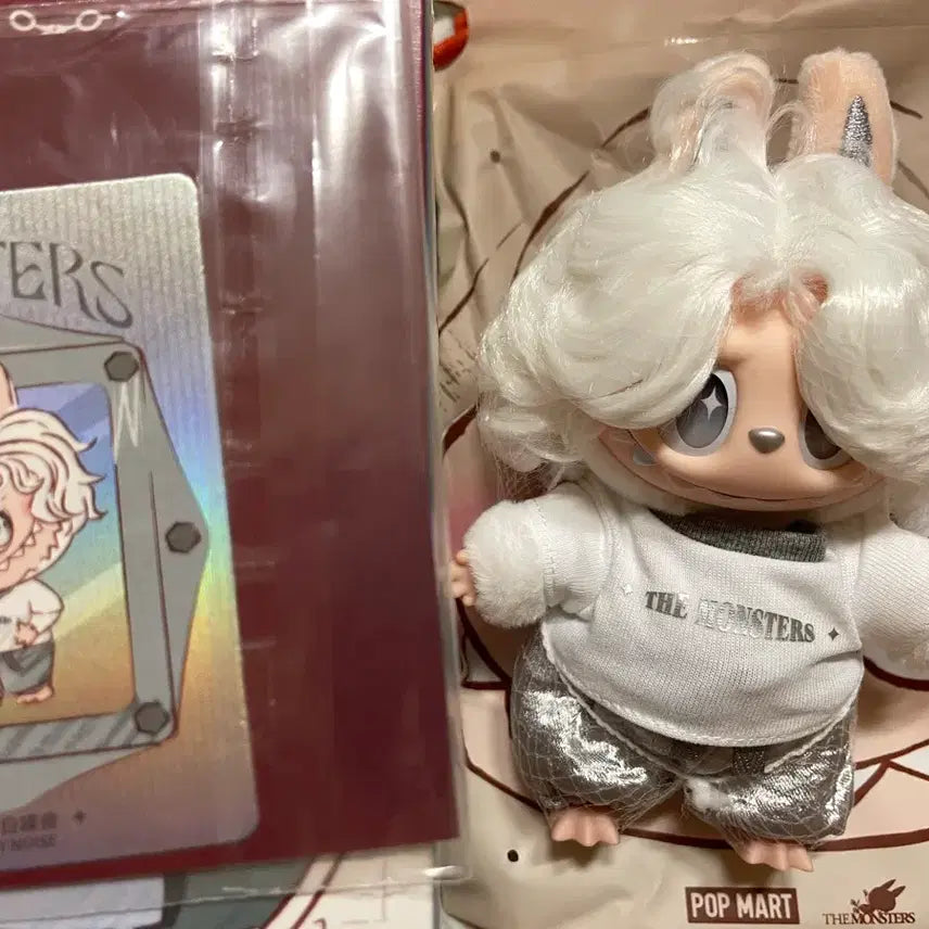 [BUNJANG] Pop Mart Labubu Hair Salon Series Secret Hazy Noise Keychain / 팝마트 라부부 헤어 살롱 시리즈 시크릿 인형 키링 Hazy Noise