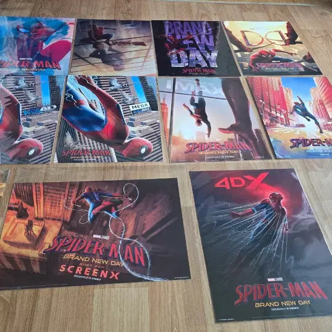 [BUNJANG] Spider-Man: No Way Home A3 Poster Bundle Set (12 Types) / 스파이더맨 브랜드 뉴 데이 A3 포스터 (imax,4dx,screenx,돌비,광음,메가&amp;롯데MX4D,렌티큘러,PET,듀얼,3D렌티,시카) 전종 12종 일괄 판매 (서비스 TTT&amp;핀