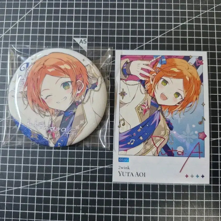 [BUNJANG] Ensemble Stars Twinkle Buddy Hinata &amp; Yuuta Badge Bundle Set / 일괄) 앙스타 팝업 트윙크 히나타 뱃지 유우타 폴라로이드