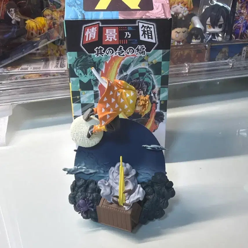 [BUNJANG] Demon Slayer Agatsuma Zenitsu Petit Rama Diorama Figure Set / 귀멸의칼날 아가츠마 젠이츠 쁘띠라마 디오라마 판매