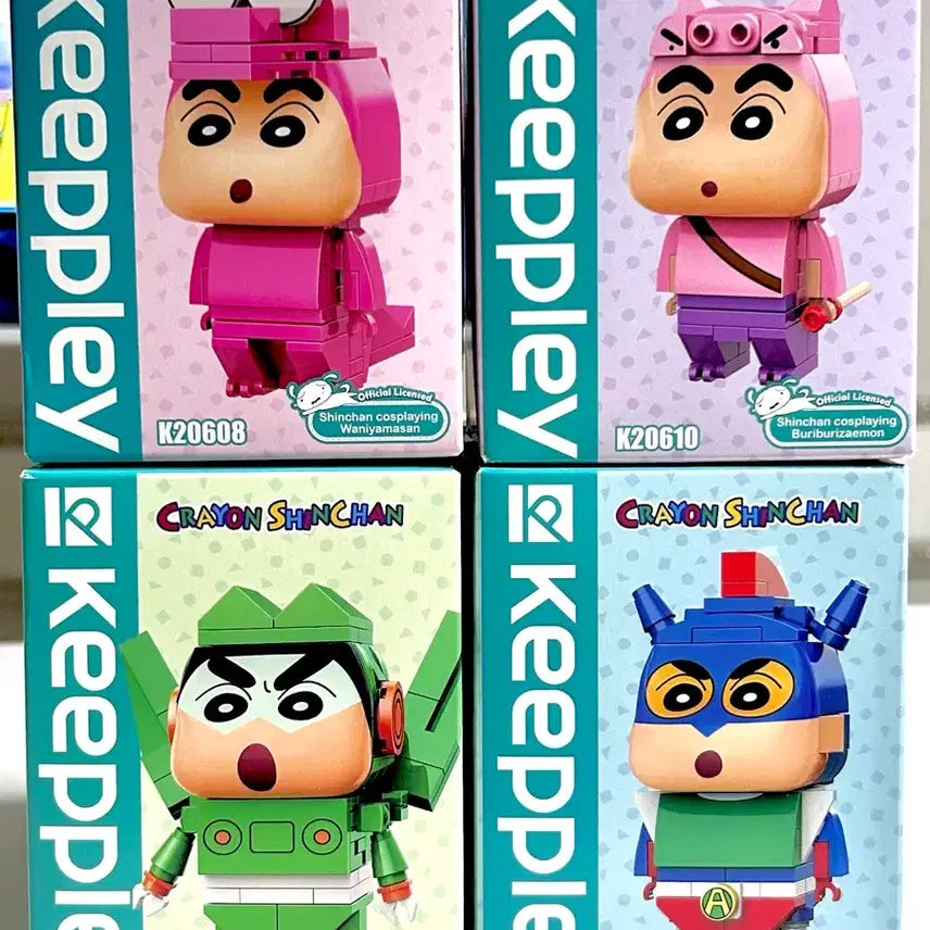[BUNJANG] Crayon Shin-chan Figure Block Set (4 Types Bundle) / (4종일괄) 짱구는못말려 블럭 짱구 피규어 세트