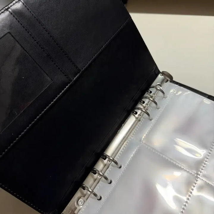 [BUNJANG] Fromable Black Macaron Binder Inserts (15 Sheets) with Cover Sheets / 프롬아블 블랙 검정 마카롱 바인더 속지 15장 + 대지 포함
