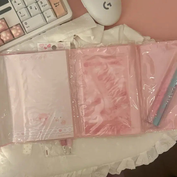 [BUNJANG] Sugabunnies Classic Mechanical Pencil &amp; Binder Set (Sealed) / 고전 슈가바니즈 샤프볼펜 바인더 세트 미개봉