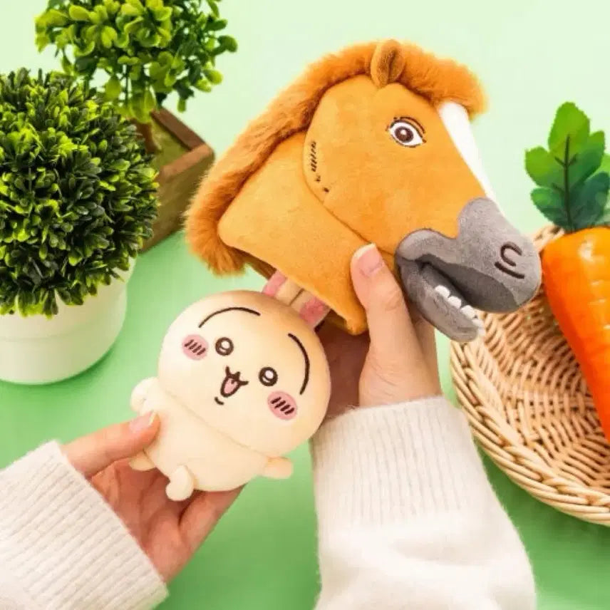 [BUNJANG] Usagi and Horse Plush Doll Set / 우사기 말 인형